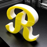 3D lettering cut from styrodur using the LYNX TERMCUT A hot wire cutting plotter