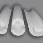 Pipes insultation from stryofoam can be preciesly cut with the LYNX CNC foam cutter