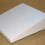 Roof wedge cut from polystyrene foam